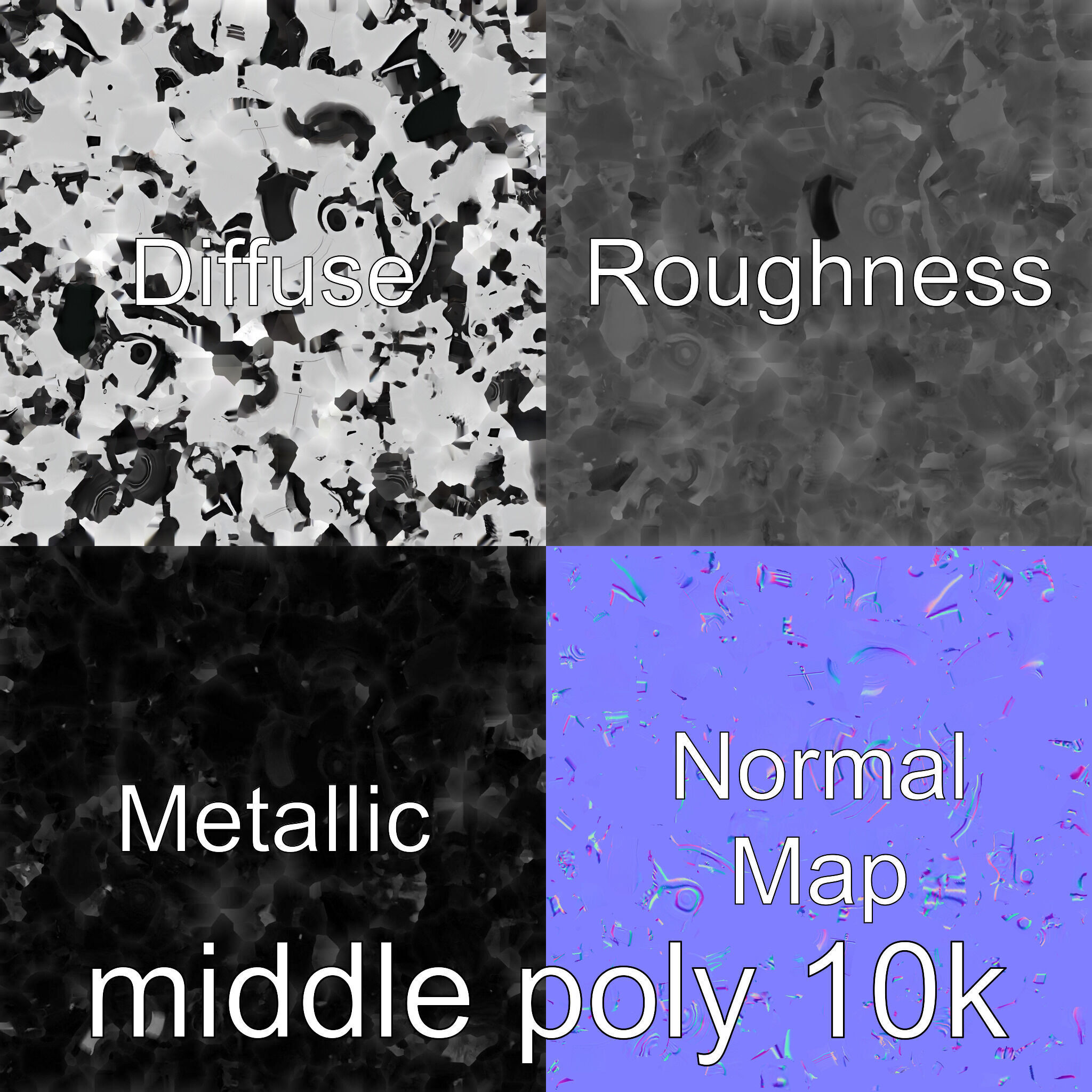 Advanced Humanoid Robot Model for Sci-Fi Projects Low-poly 3D model_26