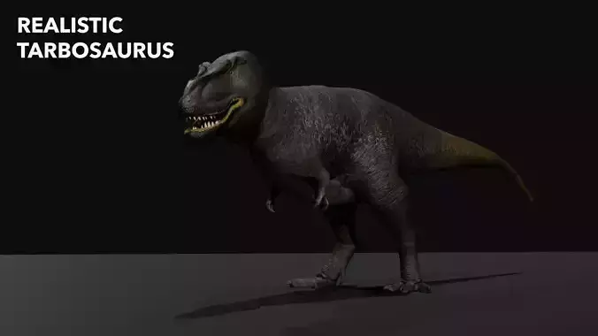 Tarbosaurus Realistic 3D Model Low-poly 3D model