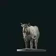 Farm cow standing stl