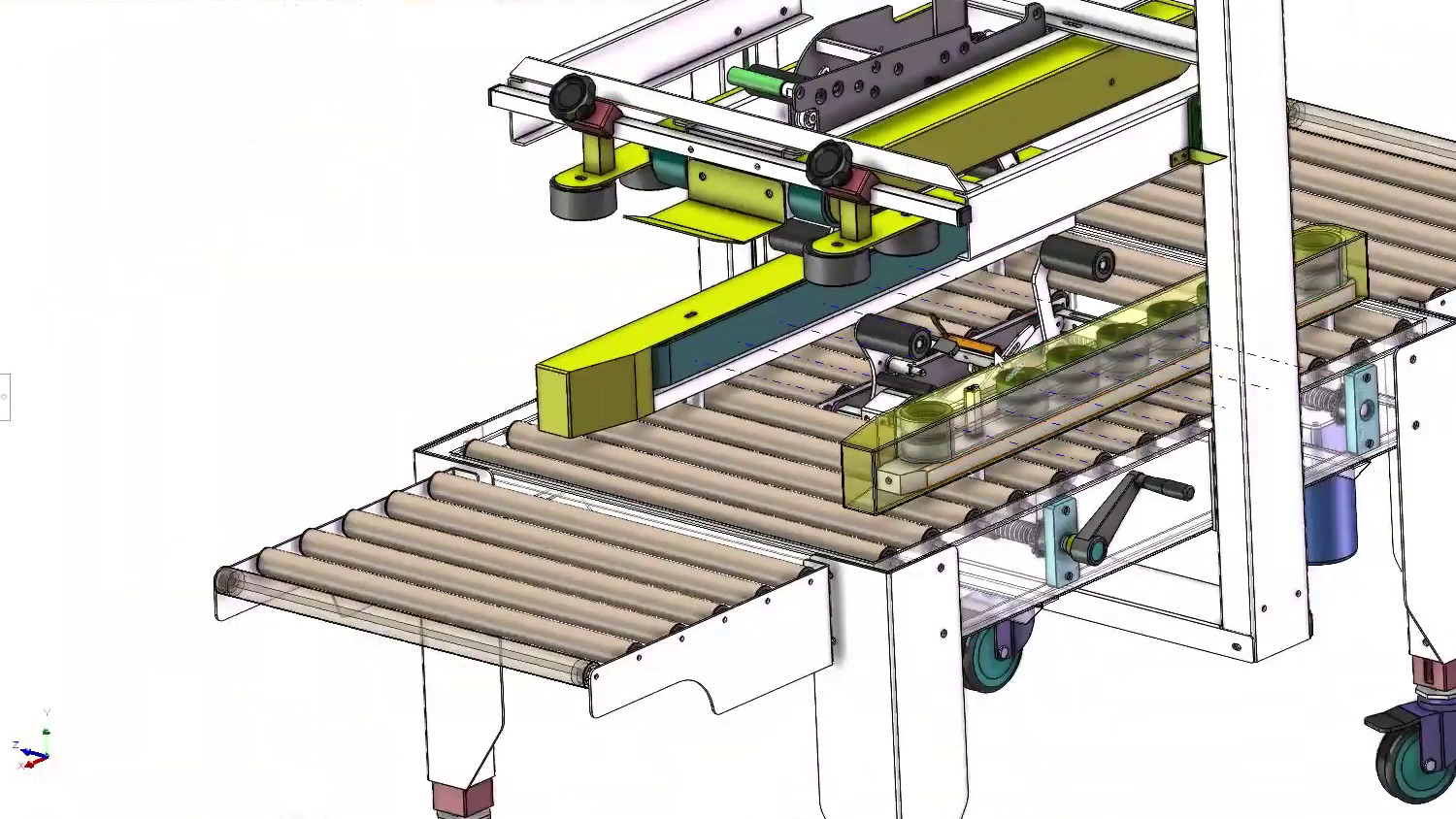Carton Sealing Machine 3D model_9