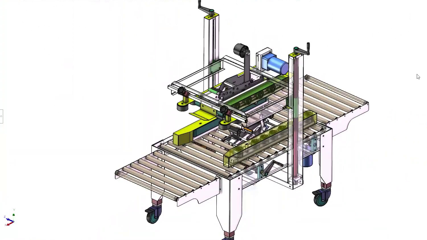Carton Sealing Machine 3D model_4