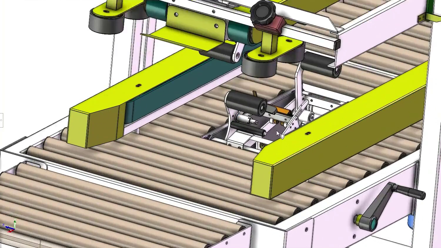 Carton Sealing Machine 3D model_13