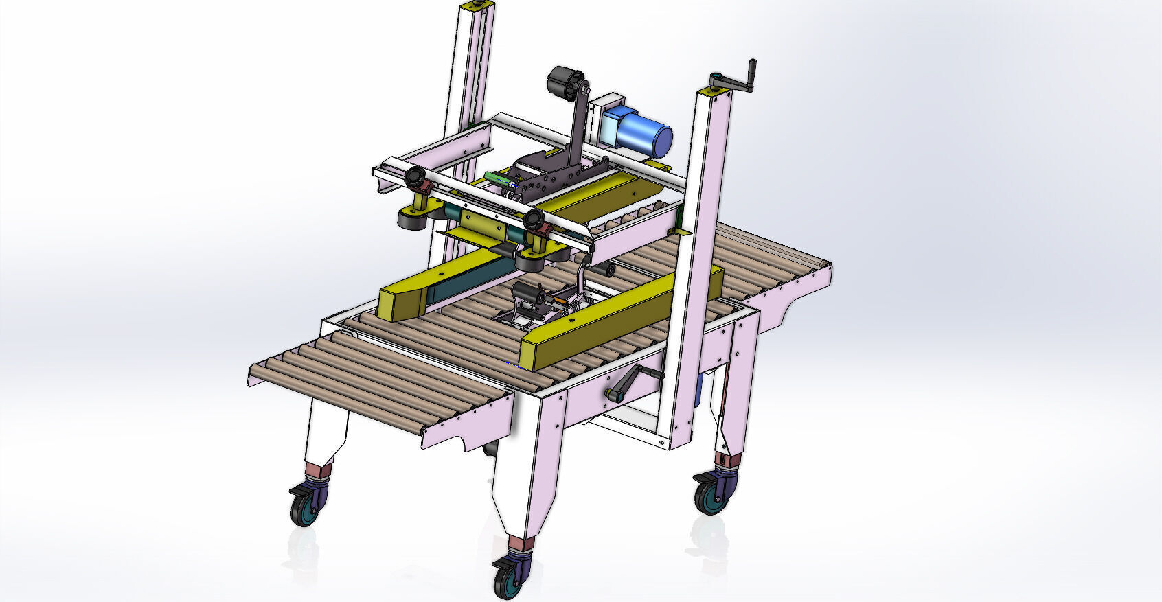 Carton Sealing Machine 3D model_8