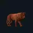 Wolf standing stl