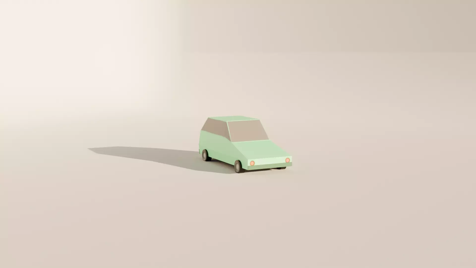Low Poly Simple Car - Game Ready 3D model_0