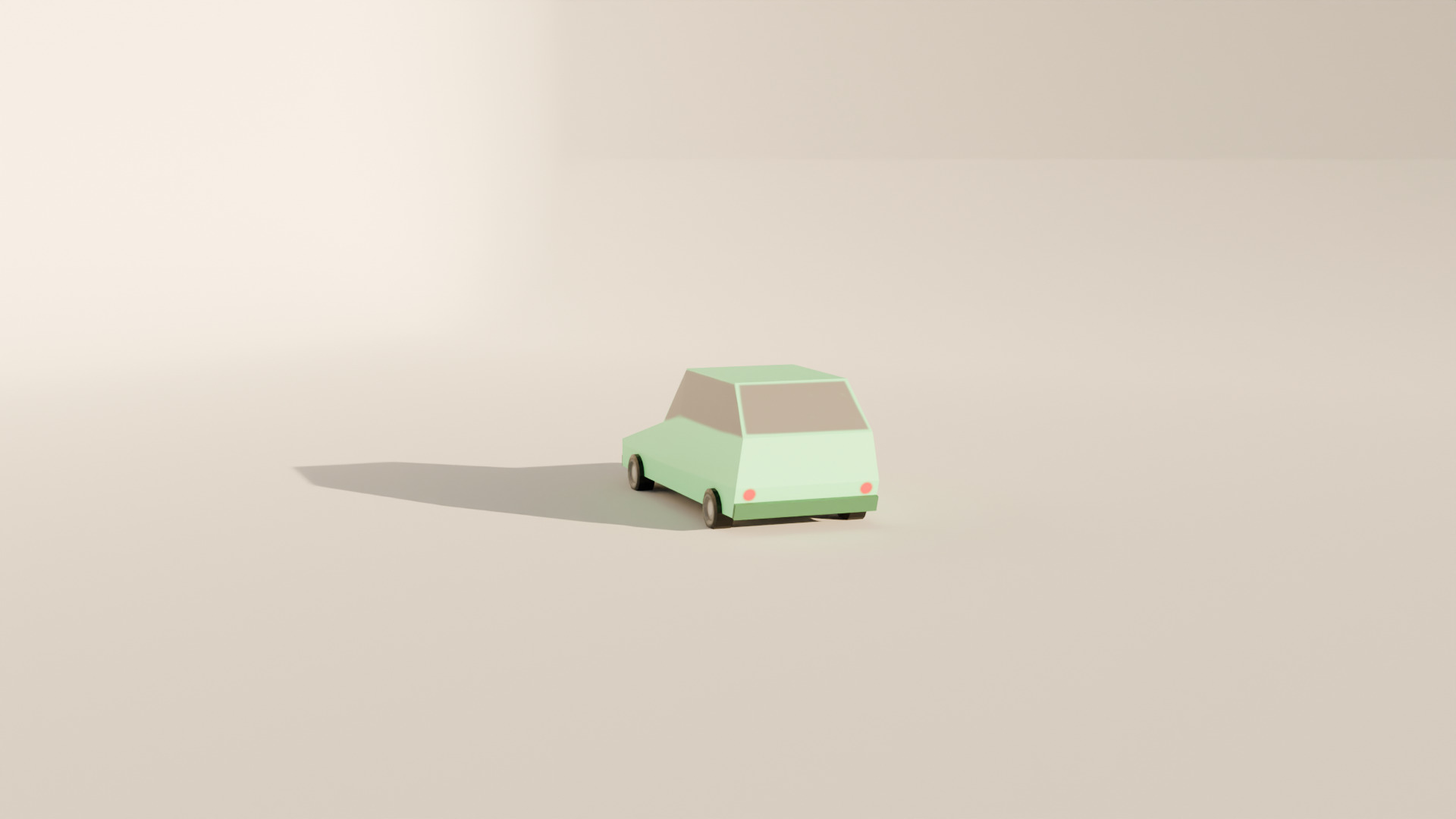 Low Poly Simple Car - Game Ready 3D model_1