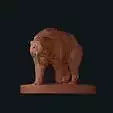 Sabre tooth tiger smilodon standing stl