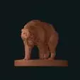 Sabre tooth tiger smilodon standing stl 3D print model_0