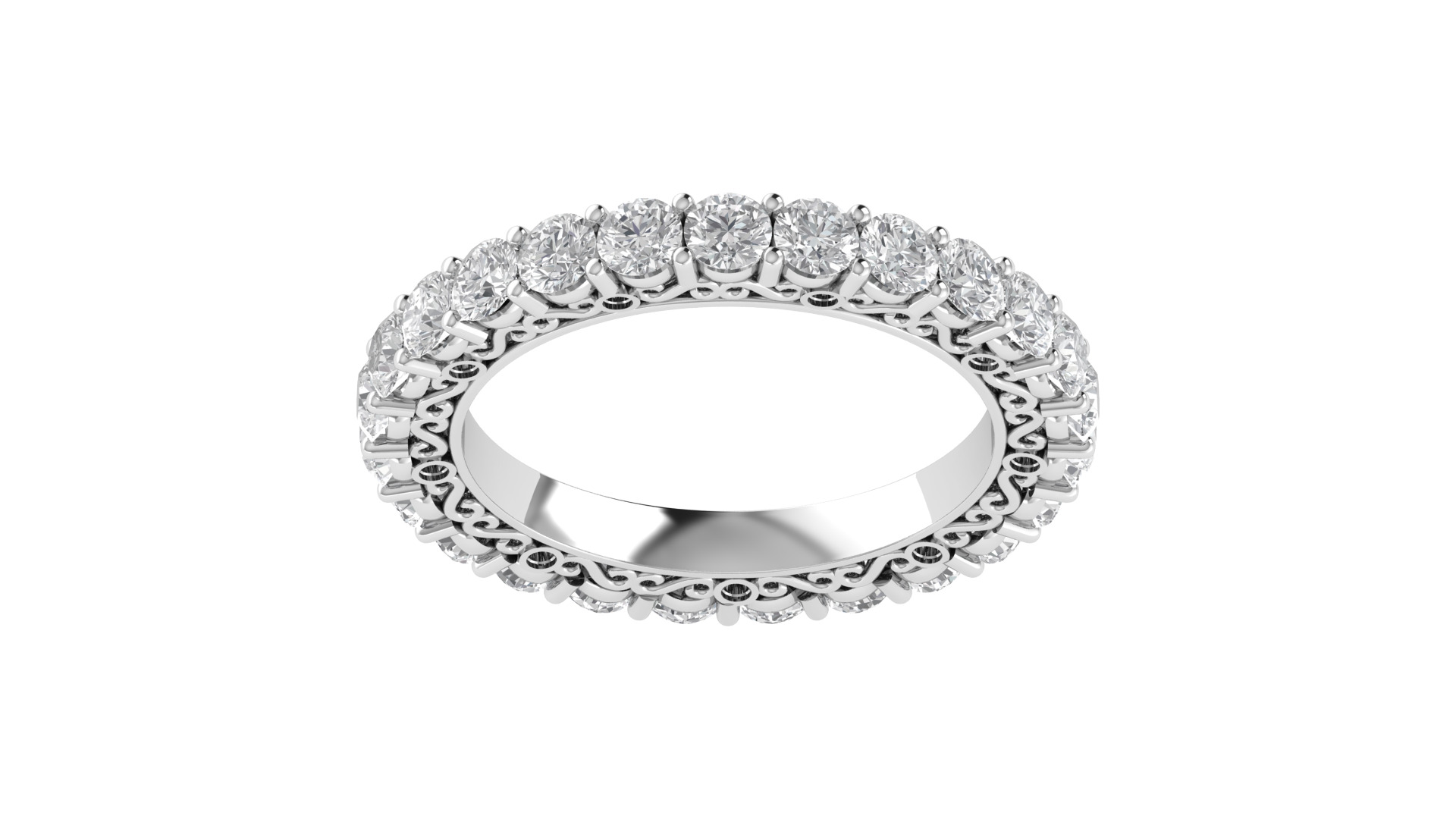 Women Ring  Render 3dm STL OBJ FBX Details 3D print model_8