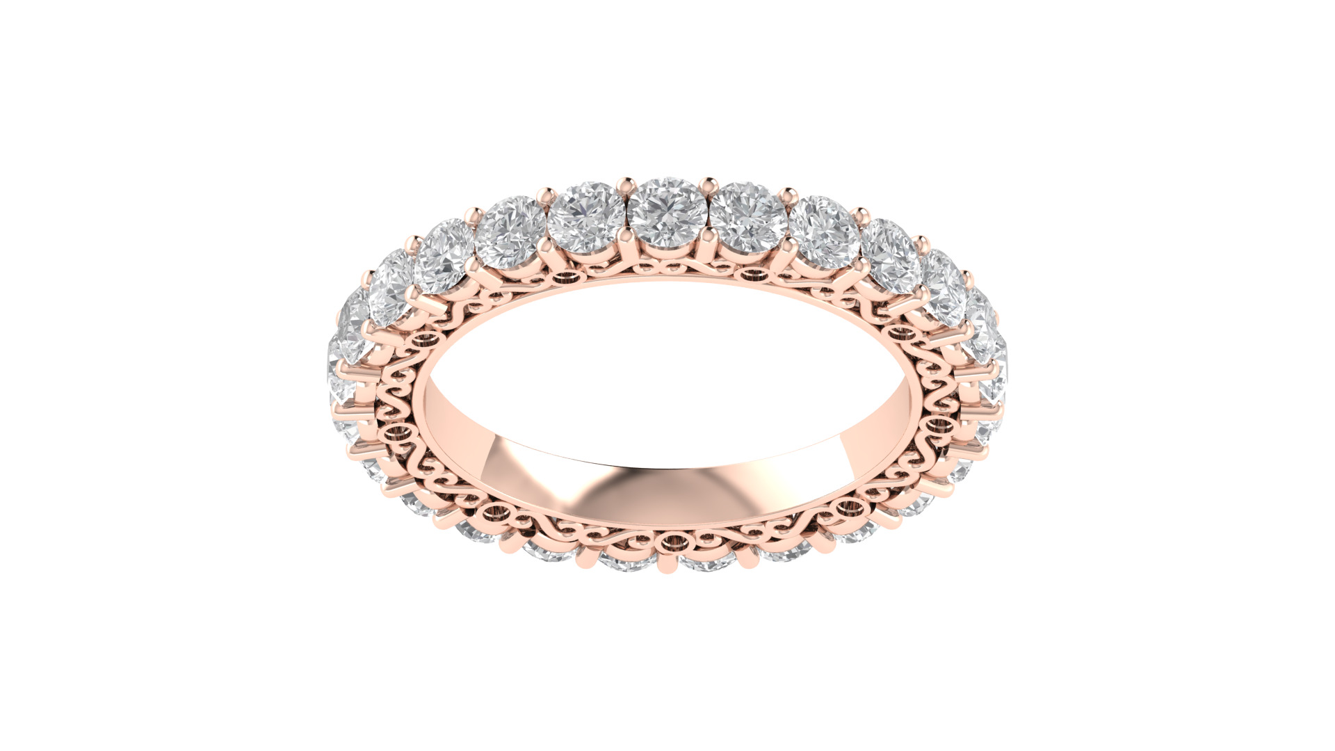 Women Ring  Render 3dm STL OBJ FBX Details 3D print model_2