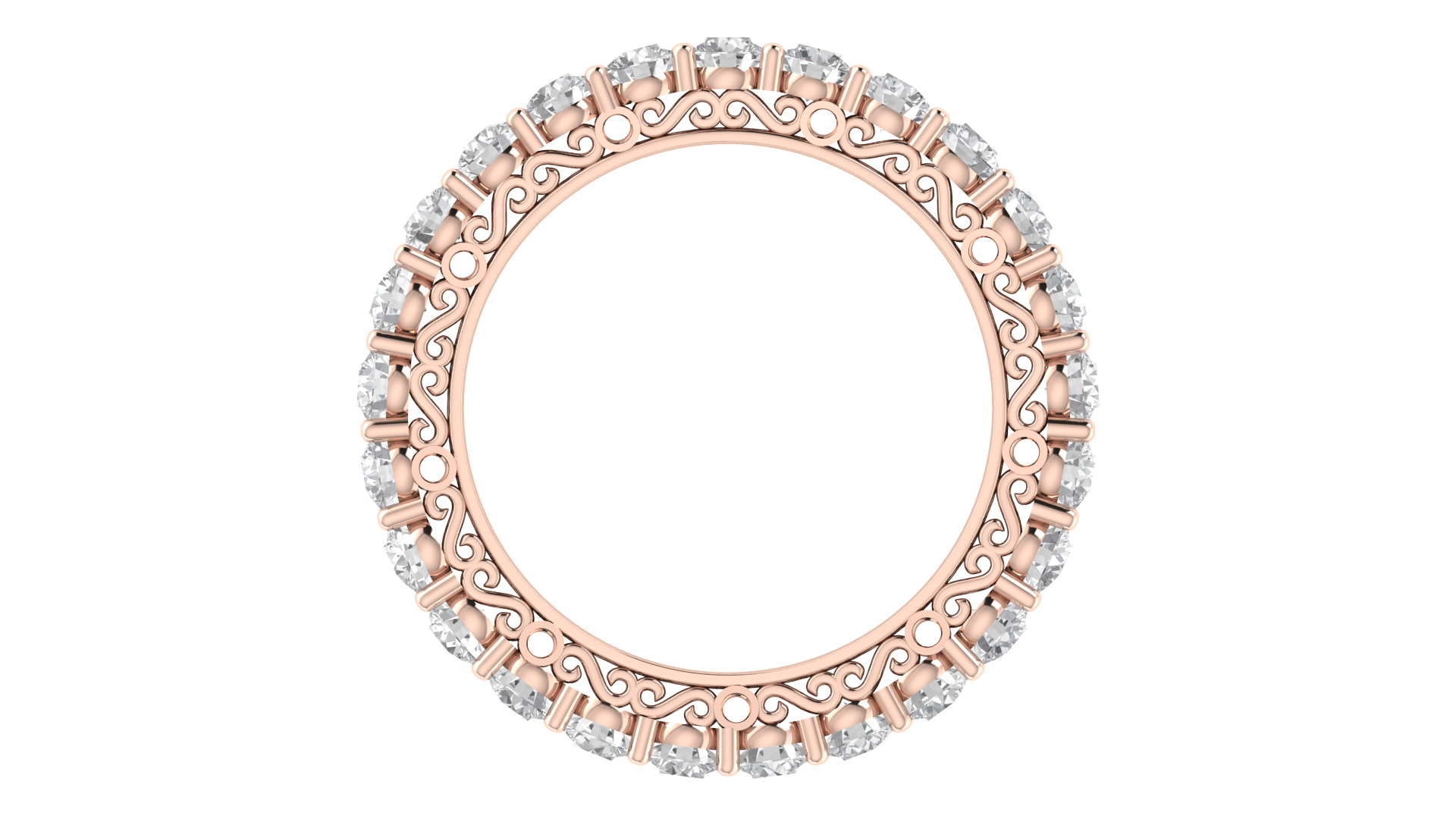 Women Ring  Render 3dm STL OBJ FBX Details 3D print model_3