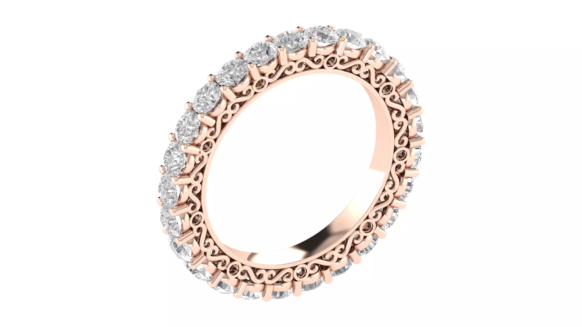 Women Ring  Render 3dm STL OBJ FBX Details 3D print model_0