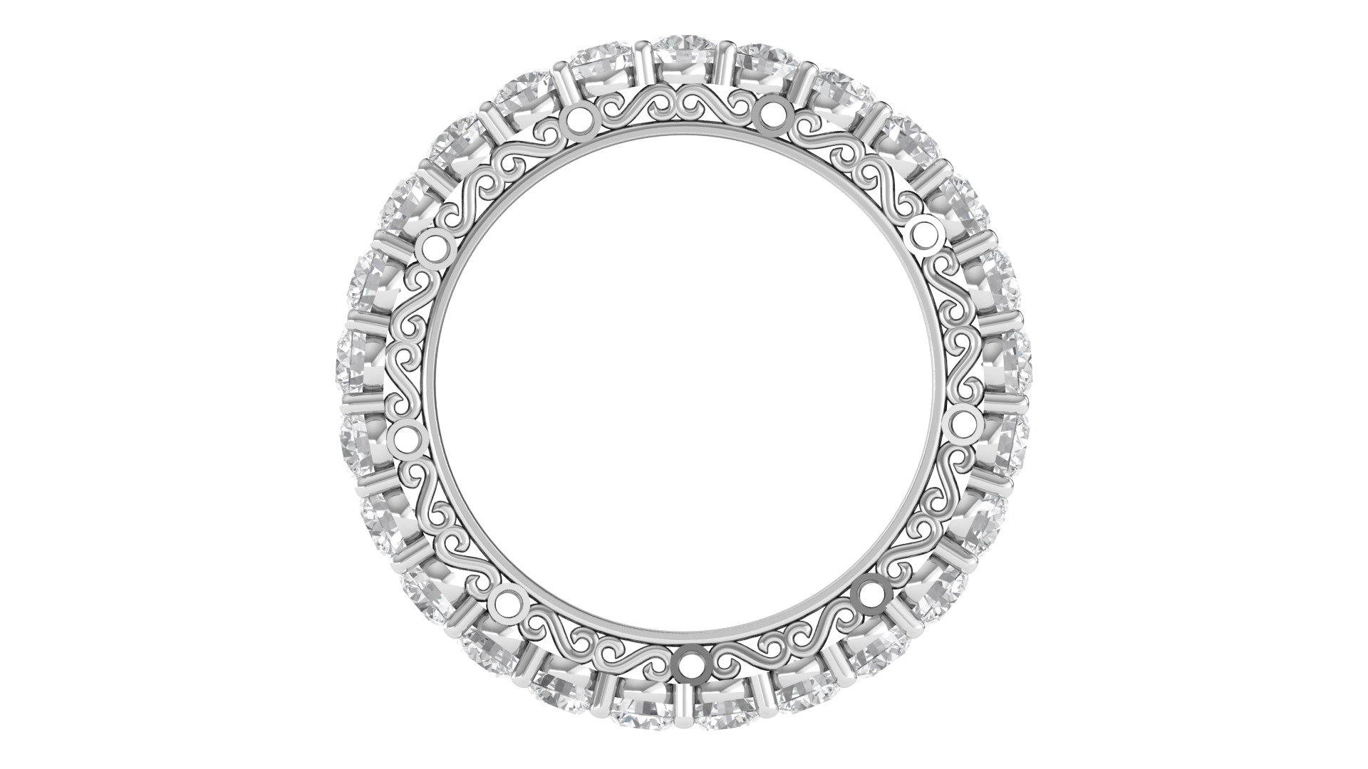 Women Ring  Render 3dm STL OBJ FBX Details 3D print model_6