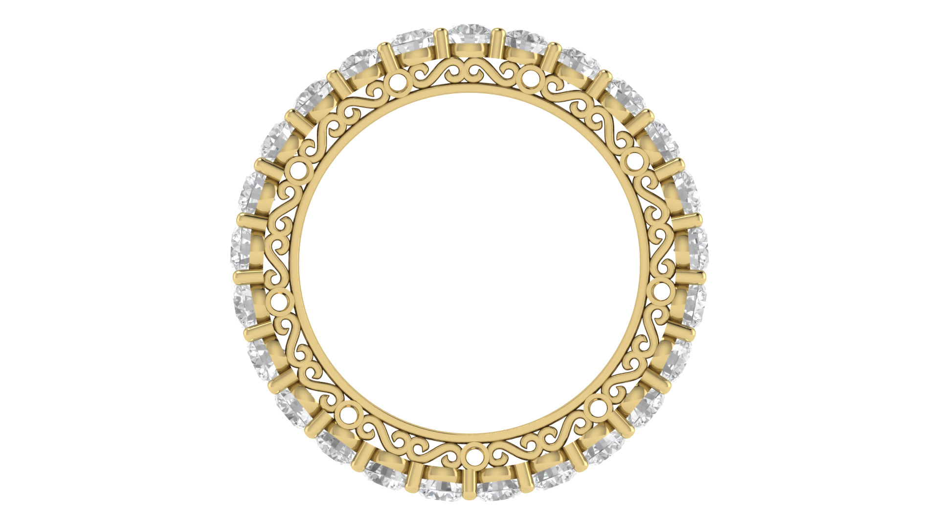 Women Ring  Render 3dm STL OBJ FBX Details 3D print model_10