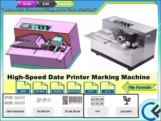 High Speed Date Printer Marking Machine for Label Printing