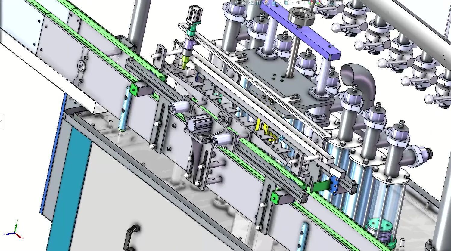 Automatic 8-Head Liquid Filling Machine with Precision Control 3D model_16