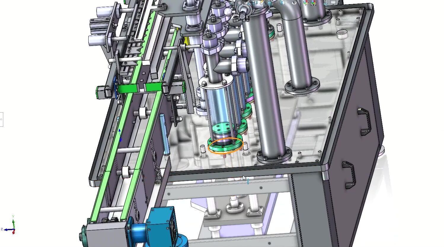 Automatic 8-Head Liquid Filling Machine with Precision Control 3D model_7