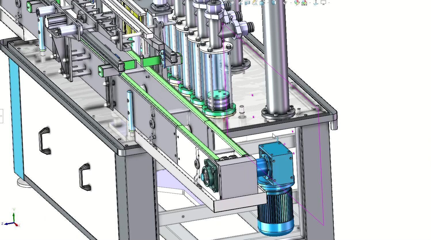 Automatic 8-Head Liquid Filling Machine with Precision Control 3D model_5