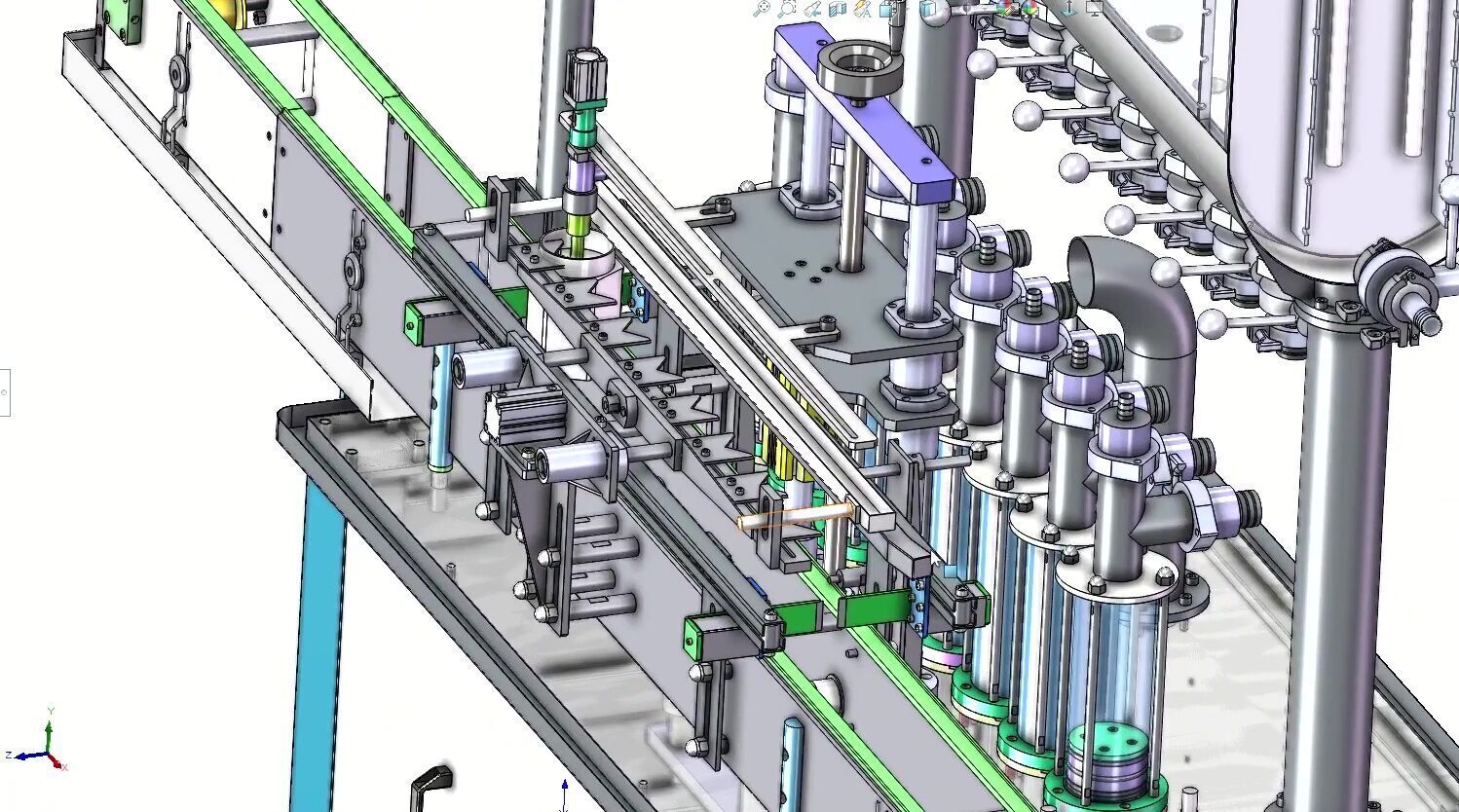 Automatic 8-Head Liquid Filling Machine with Precision Control 3D model_14