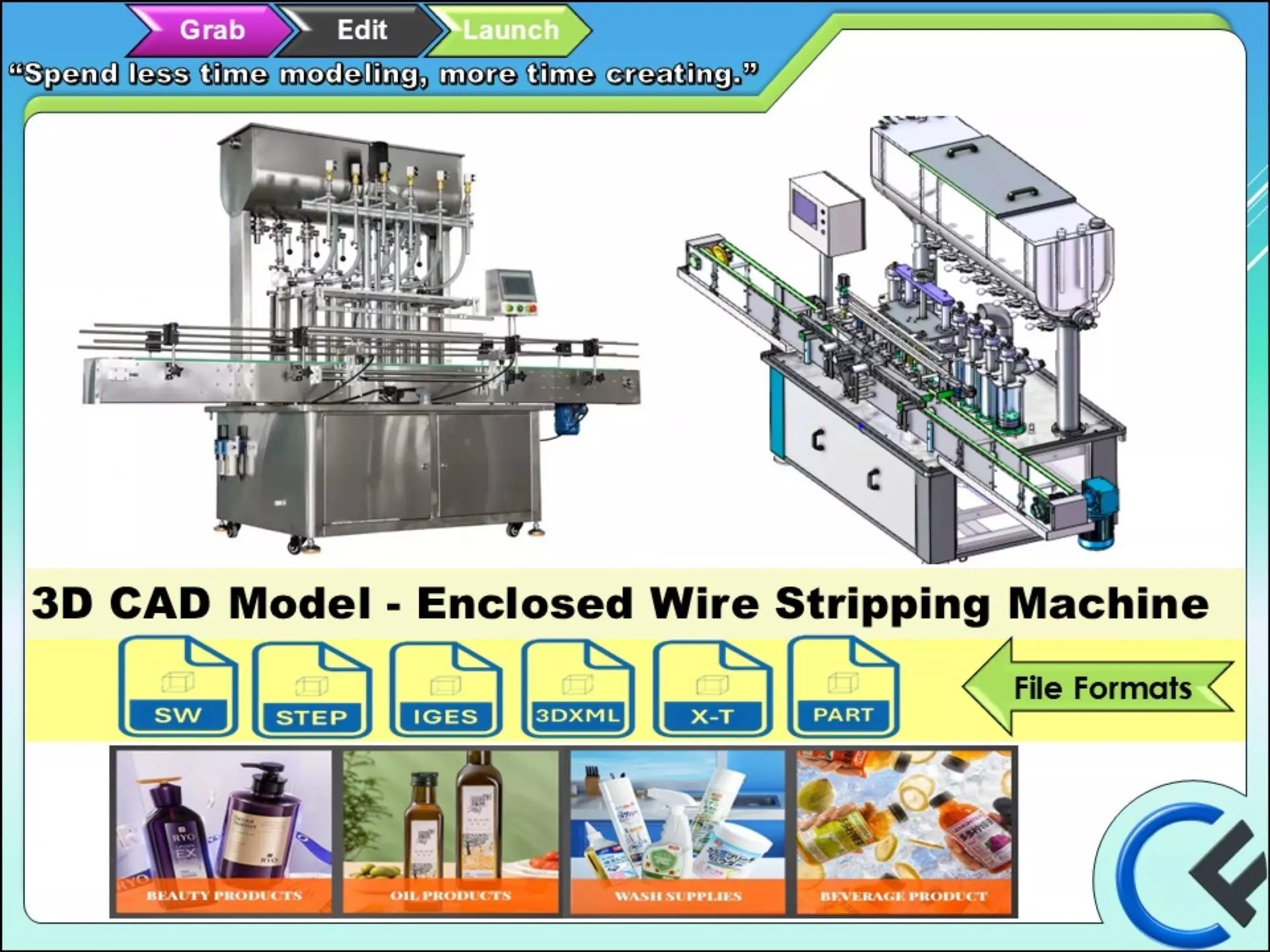 Automatic 8-Head Liquid Filling Machine with Precision Control 3D model_0