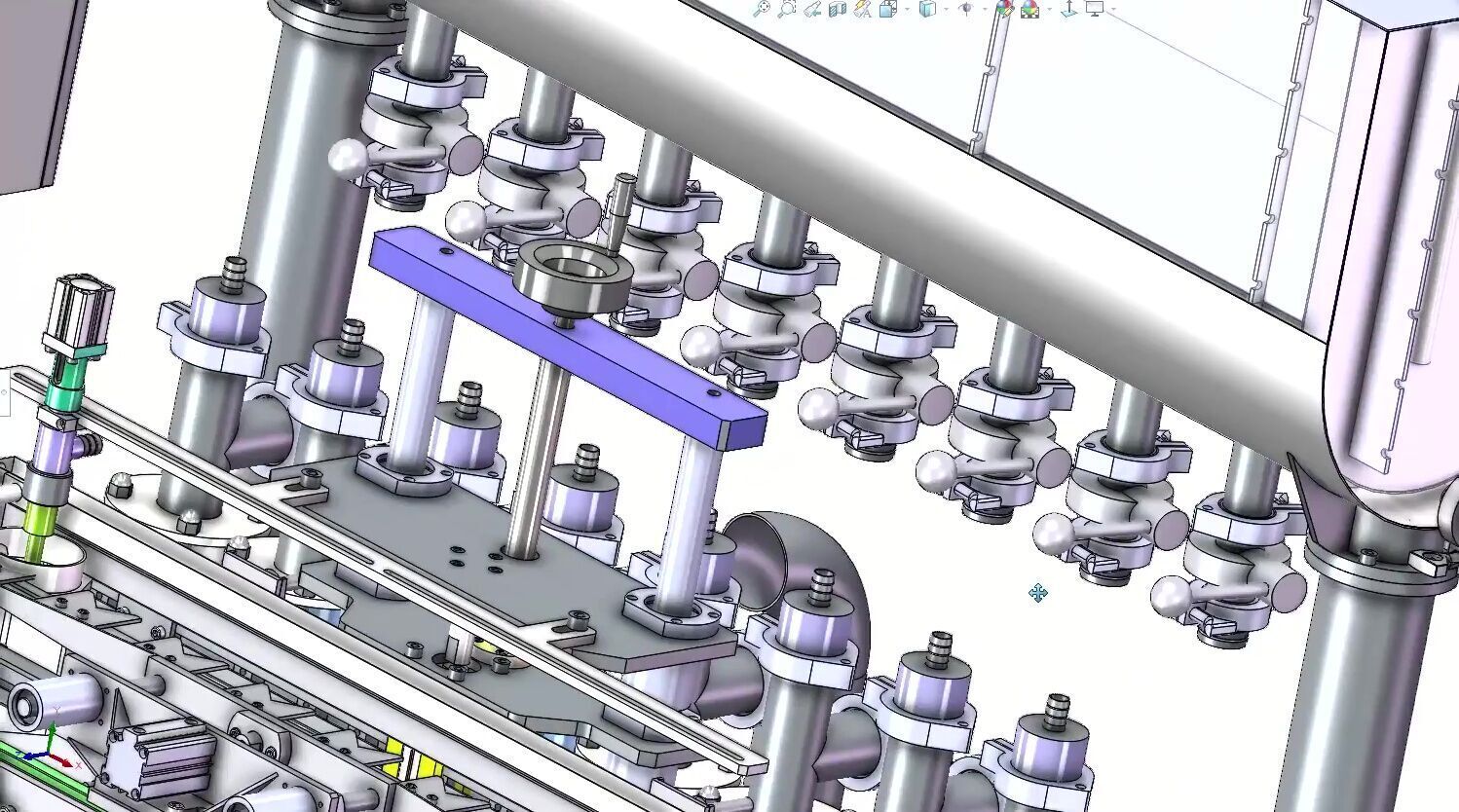 Automatic 8-Head Liquid Filling Machine with Precision Control 3D model_9