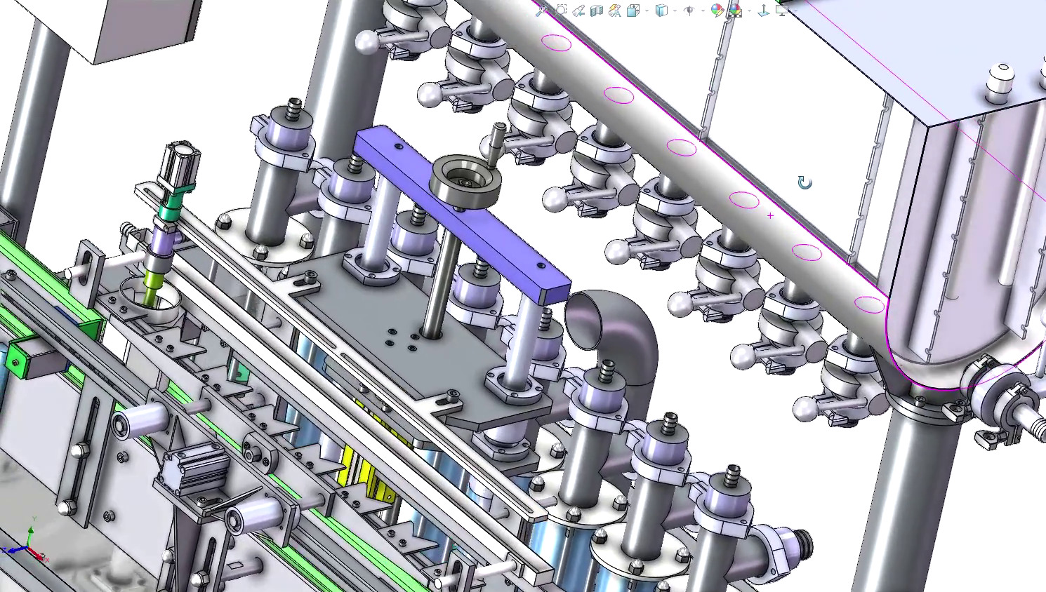 Automatic 8-Head Liquid Filling Machine with Precision Control 3D model_25