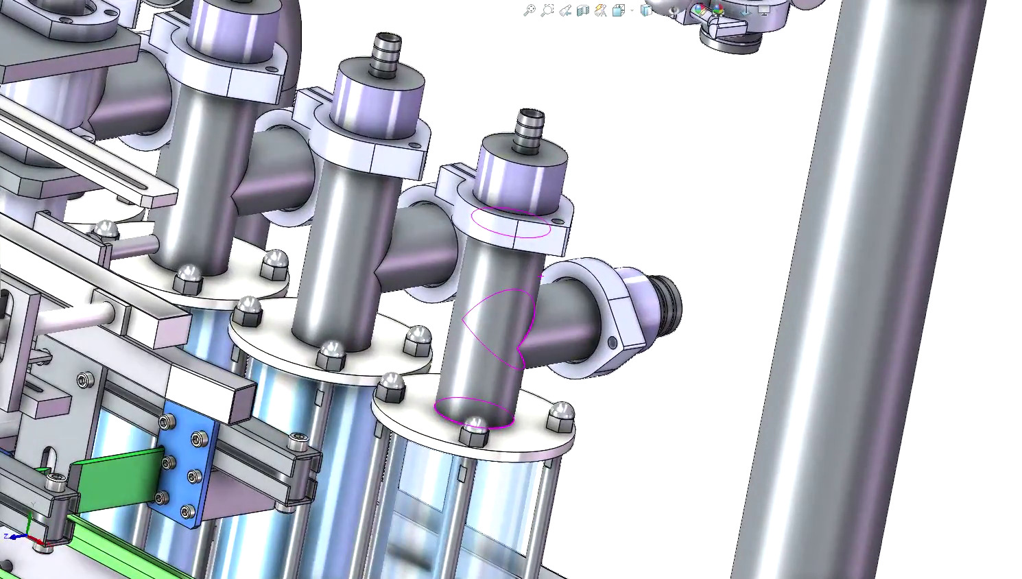 Automatic 8-Head Liquid Filling Machine with Precision Control 3D model_22