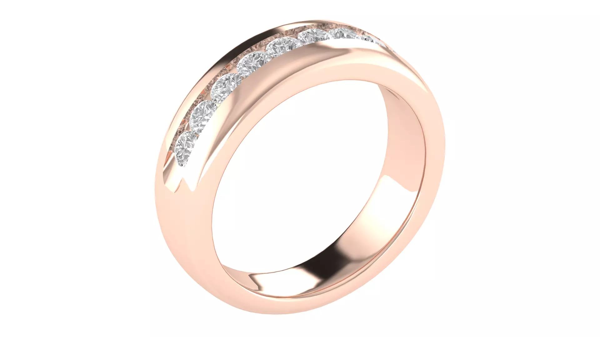 Women Ring Render 3dm STL OBJ FBX Details 3D print model_0