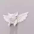 Pig with wings head wall mount STL