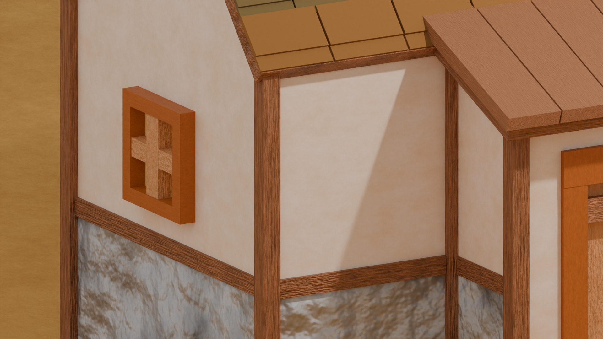 Medieval House Design 3 Low-poly 3D model_5