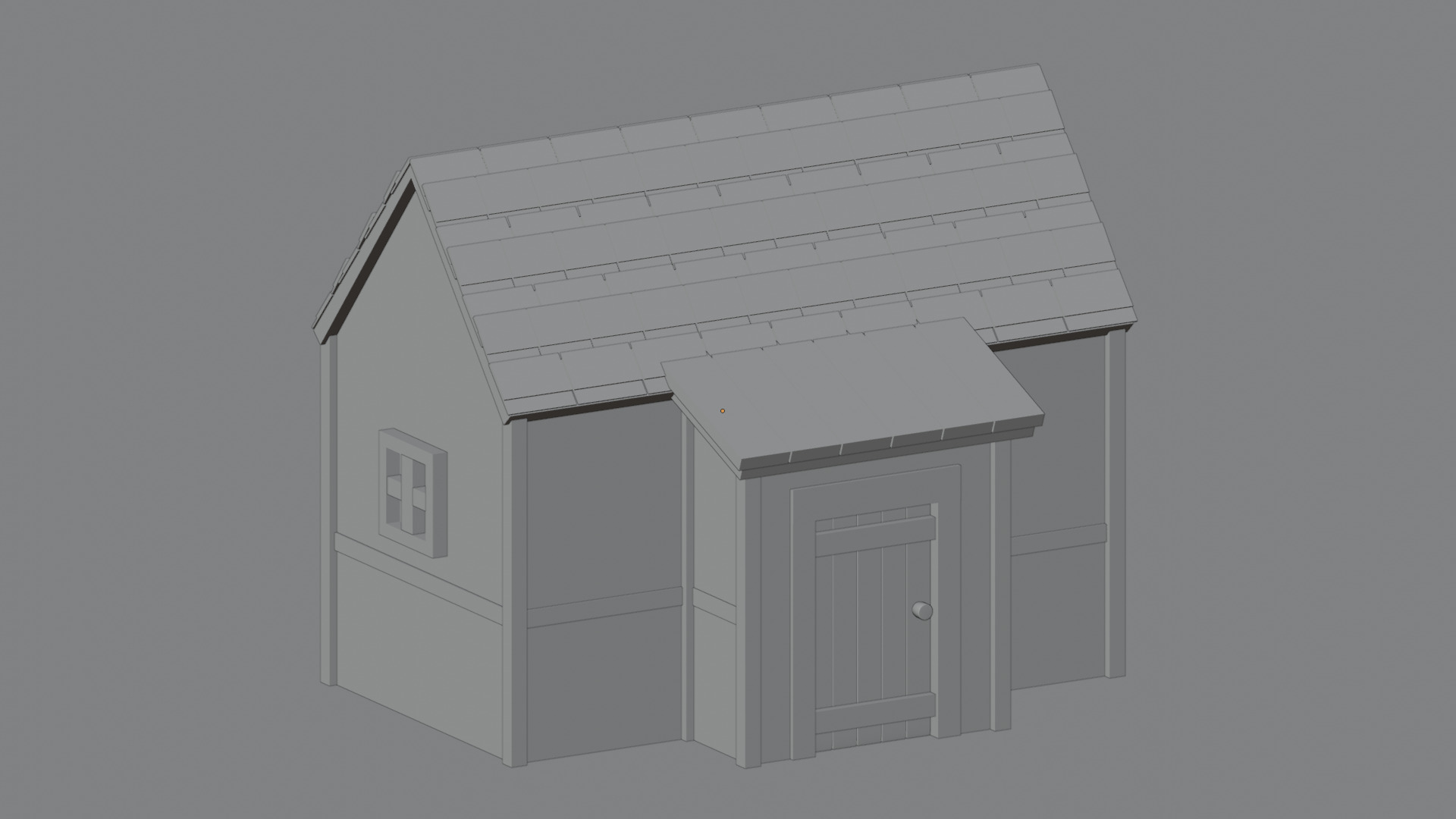 Medieval House Design 3 Low-poly 3D model_2