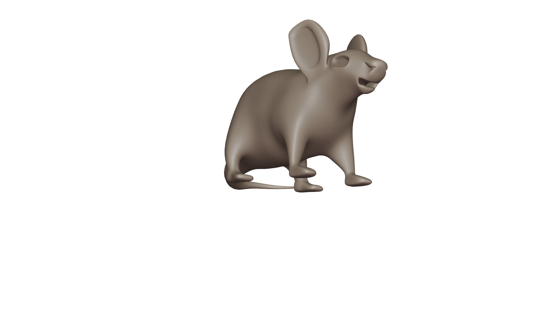 Low Poly Rat - Game Ready 3D Model 3D model_1