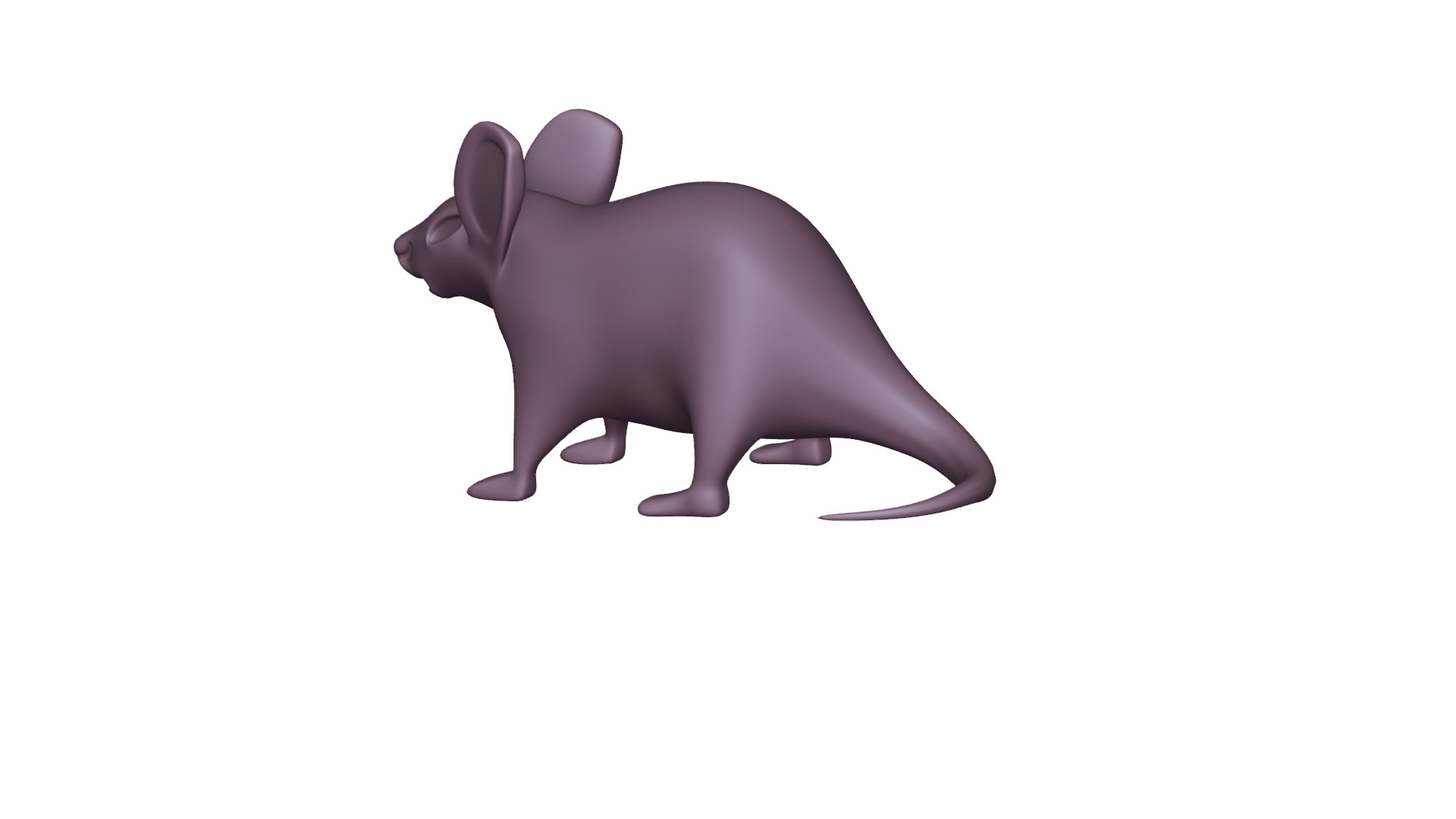 Low Poly Rat - Game Ready 3D Model 3D model_2