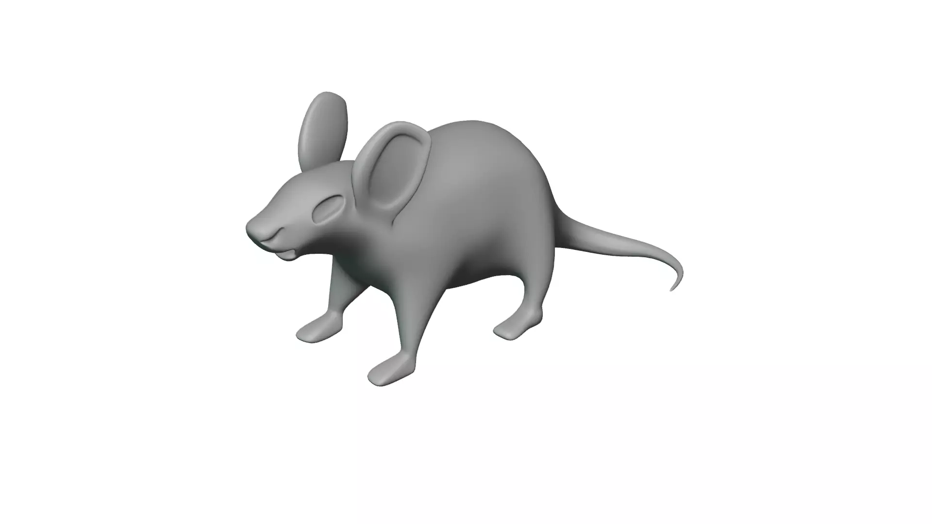 Low Poly Rat - Game Ready 3D Model 3D model_0