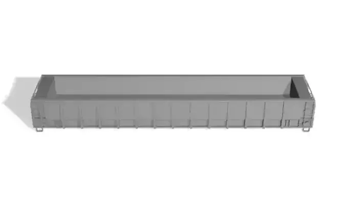HO Norfolk Southern M-272 MOW Crosstie Gondola  3D print model