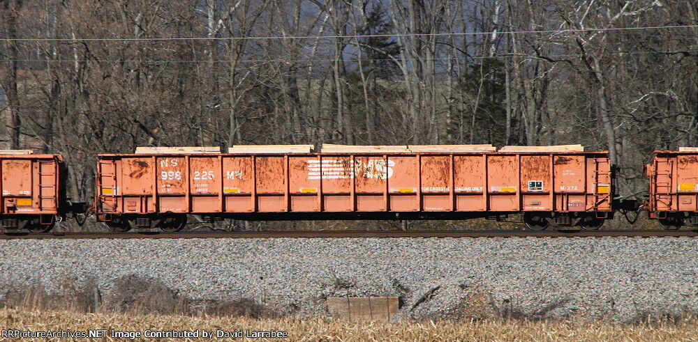 HO Norfolk Southern M-272 MOW Crosstie Gondola  3D print model_2