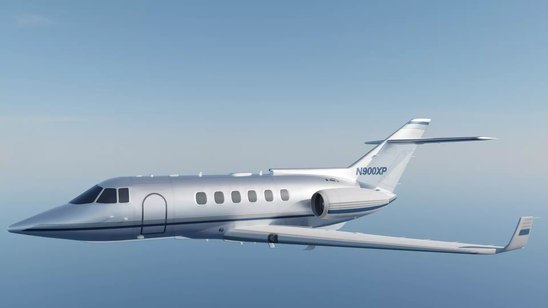 Realistic Aircraft Low-poly 3D model