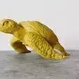 turtle sculpture standing STL