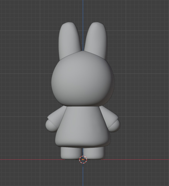 bunny figurine 3D print model_1