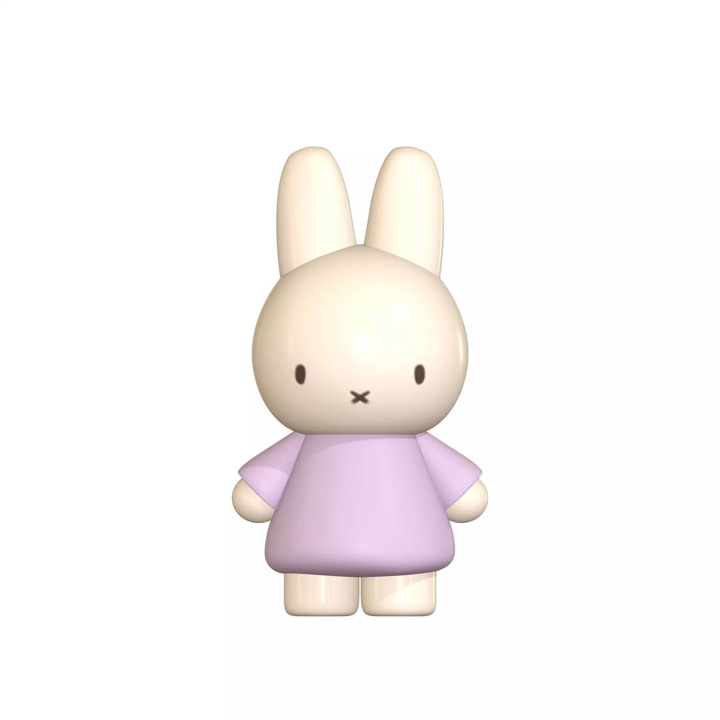 bunny figurine 3D print model_0