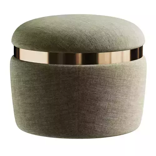 gold pouf