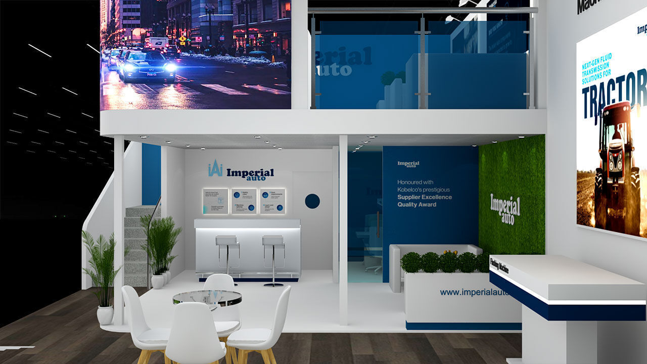 Exhibition Stand   15m x 7m 3D model walkthrough animation Low-poly 3D model_5