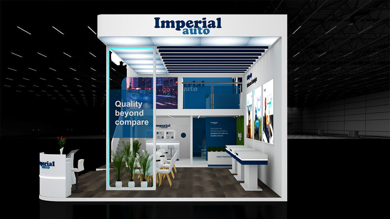 Exhibition Stand   15m x 7m 3D model walkthrough animation Low-poly 3D model_2