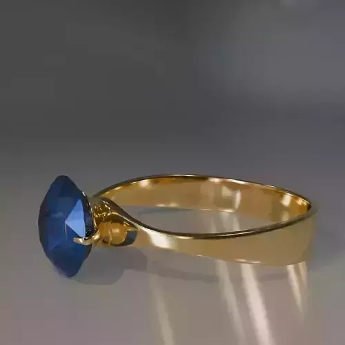 Gold Ring with Stand