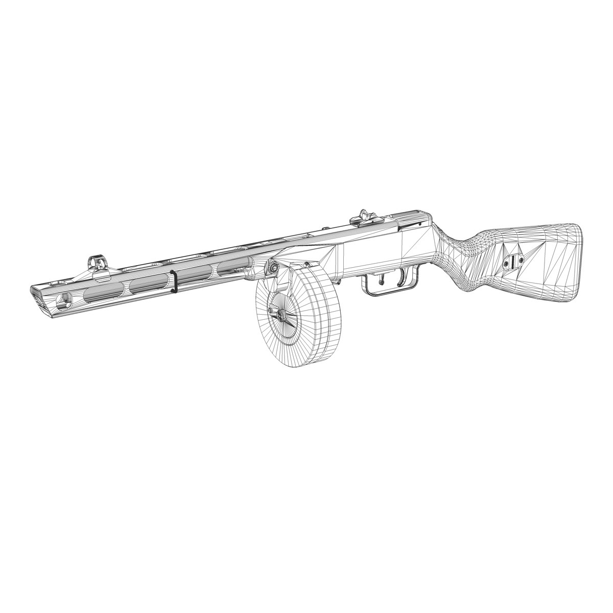 WW2 Submachine guns - Collection 3D model_45