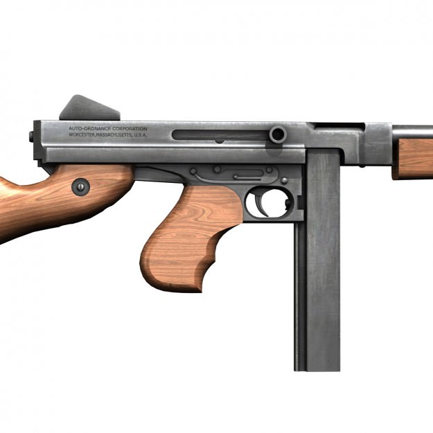 WW2 Submachine guns - Collection 3D model_7