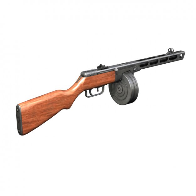 WW2 Submachine guns - Collection 3D model_38