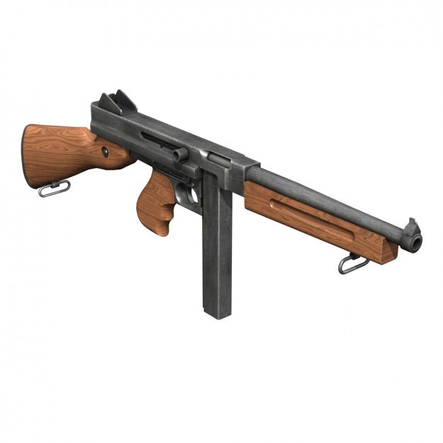 WW2 Submachine guns - Collection 3D model_5