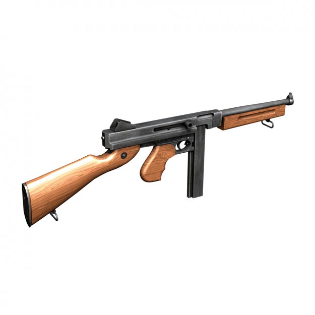 WW2 Submachine guns - Collection 3D model_6