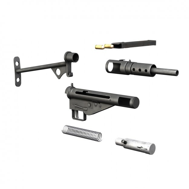 WW2 Submachine guns - Collection 3D model_22